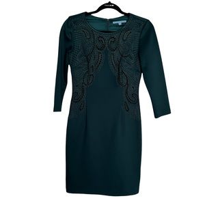 Antonio Melani green shift dress size 2